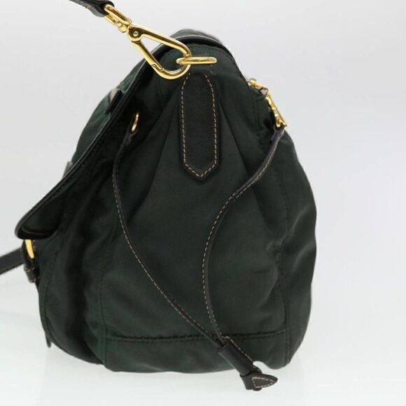 PRADA Shoulder Bag Nylon Khaki - Picture 4 of 15